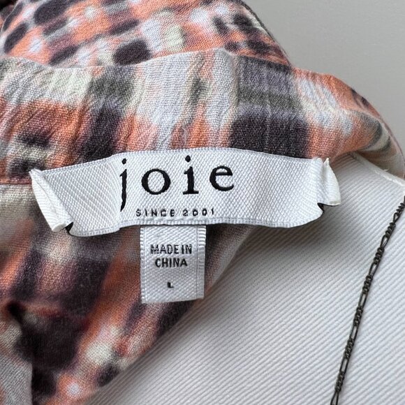 JOIE Lyell Twist Front Printed Cotton Top - Picture 7 of 12